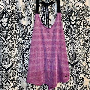 Purple Lightweight T-Back Nike Top